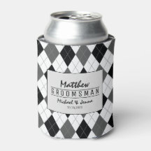 Argyle Harlequin Personalised Groomsman Wedding