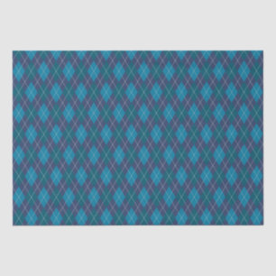 Argyle Knit Marine Blue for Him Crafts Decoupage Tissue Paper