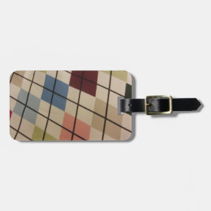 Argyle Luggage Tag