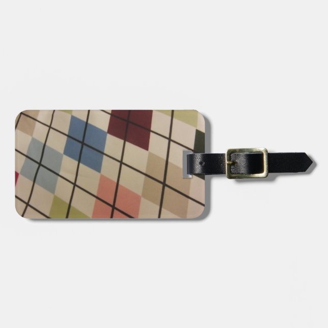 Argyle Luggage Tag (Front Horizontal)