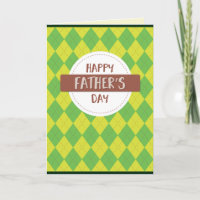 Argyle Pattern Happy Father's Day