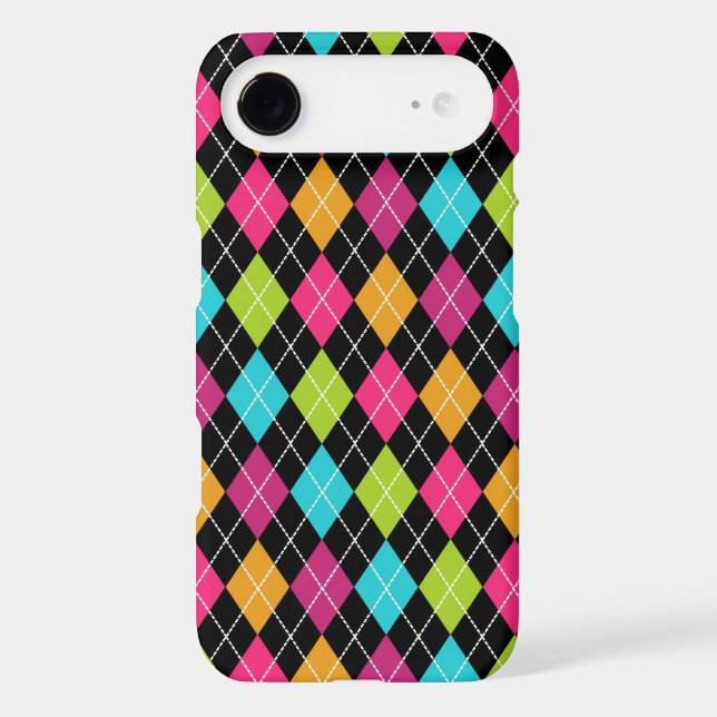 Argyle Pattern Multi Colour iPhone iPad iPod Case-Mate iPhone Case (Back)