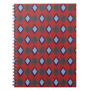 argyle pattern notebook
