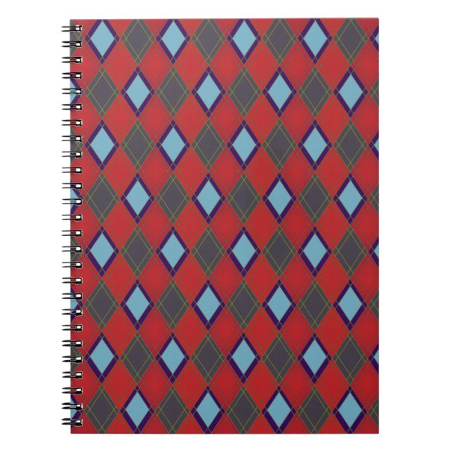 argyle pattern notebook (Front)