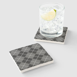 ARGYLE PATTERN STONE COASTER