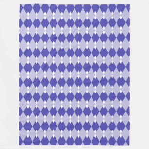 Argyle Plaid Pattern_4A46B0 Fleece Blanket