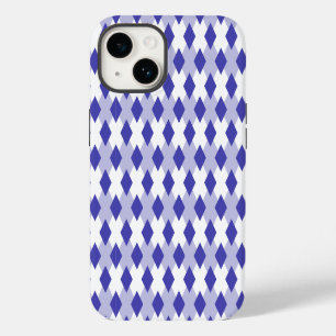 Argyle Plaid Pattern_4A46B0 iPhone 14 Case