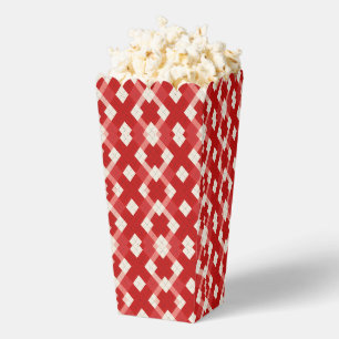Argyle, red white pink Valentine's day Favour Box