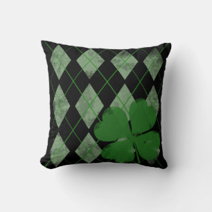 Argyle Shamrock Pillows