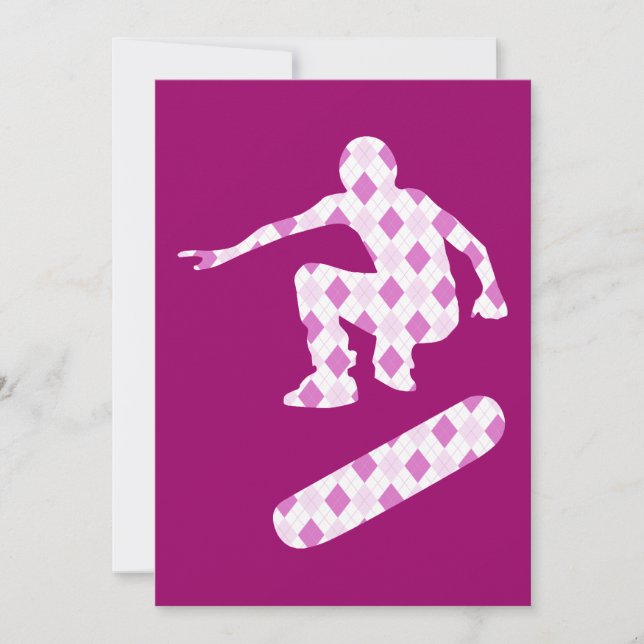 argyle skateboard invitation (Front)