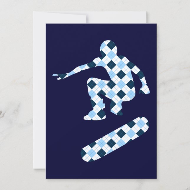 argyle skateboard invitation (Front)
