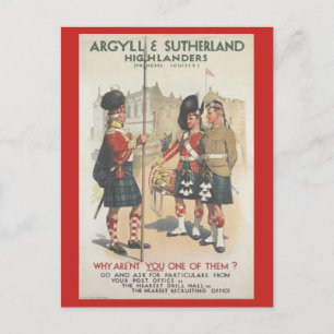 Argyll and Sutherland Highlanders Postcard