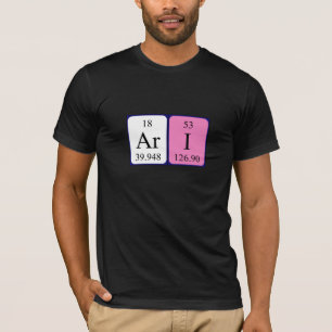 Ari periodic table name shirt