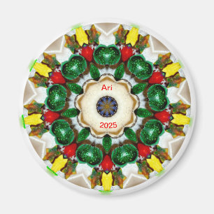 ARI ~ Personalised Christmas Fractal ~  Magnet