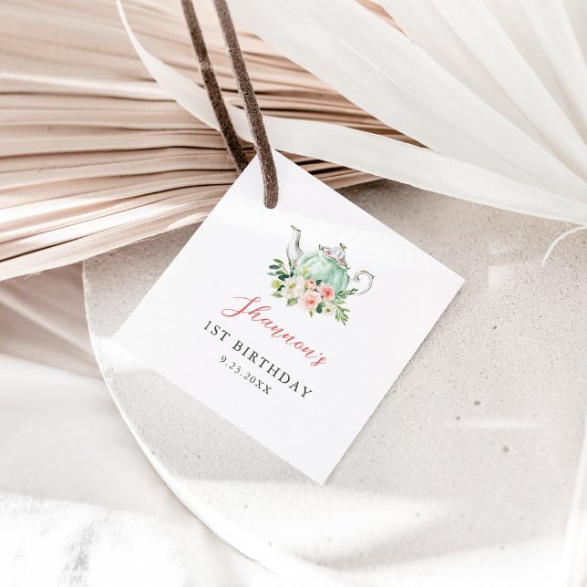 ARIA Tea Birthday Party Favour Tags (Creator Uploaded)