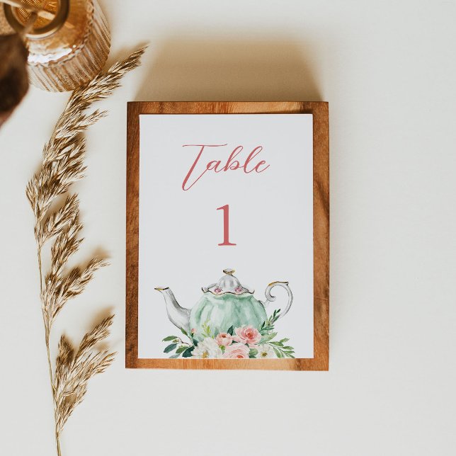 ARIA Tea Party 3.5"x5" Table Number (Creator Uploaded)