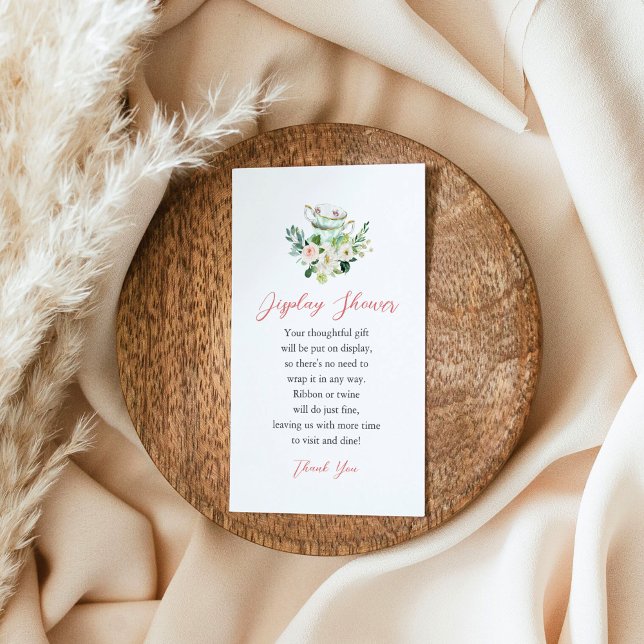 ARIA Tea Party Display Shower Insert Card (Creator Uploaded)