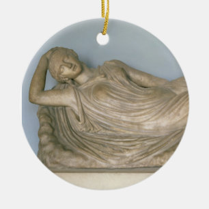 Ariadne Asleep, Hellenistic from Alexandria, 2nd c Ceramic Tree Decoration