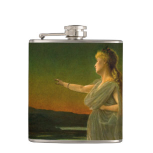 Ariadne at Naxos John Atkinson Grimshaw  Hip Flask