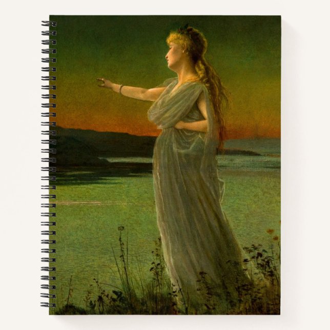 Ariadne at Naxos John Atkinson Grimshaw  Notebook (Front)