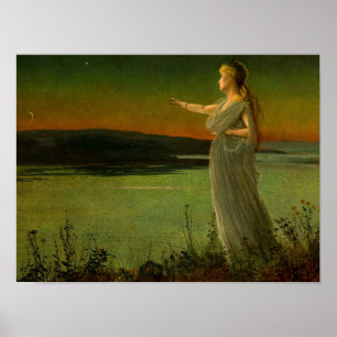 Ariadne at Naxos John Atkinson Grimshaw  Poster