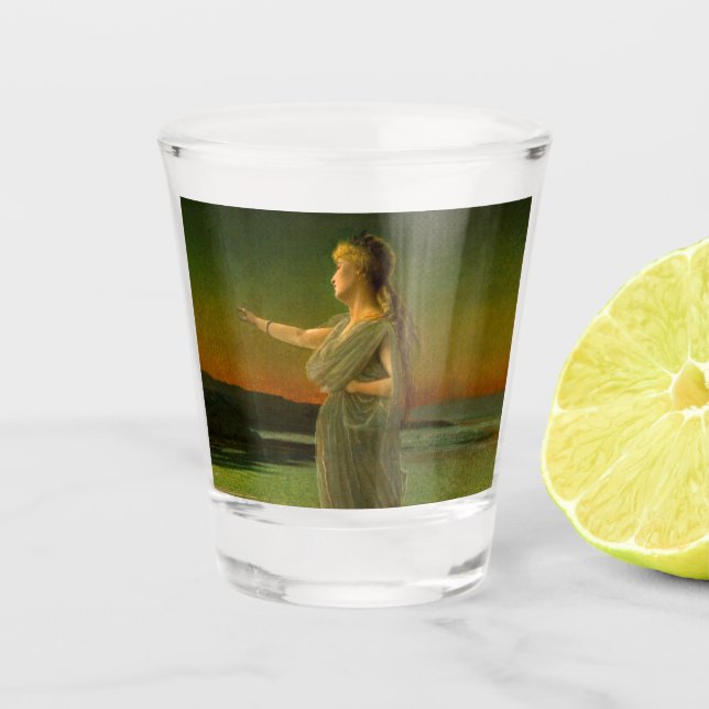 Ariadne at Naxos John Atkinson Grimshaw  Shot Glass (Front)