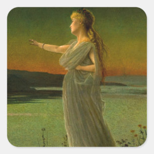 Ariadne at Naxos John Atkinson Grimshaw  Square Sticker