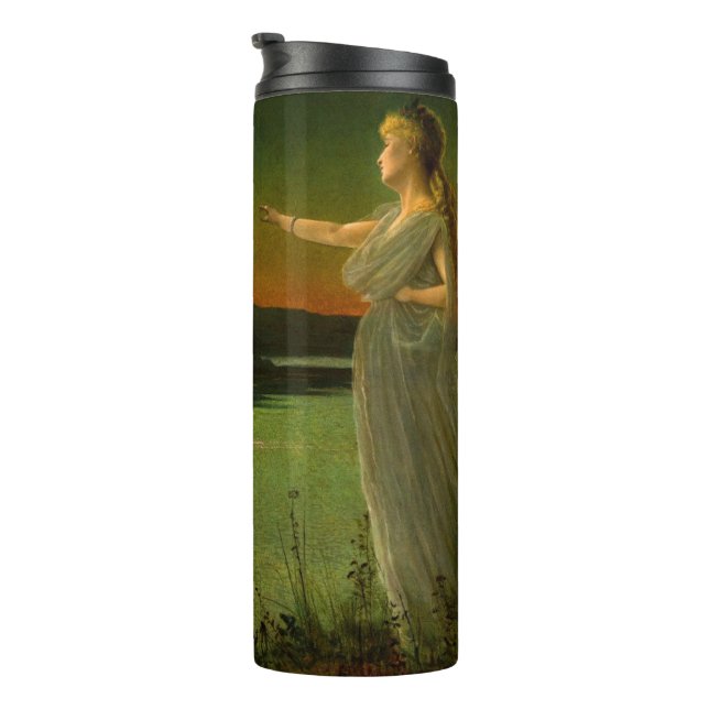 Ariadne at Naxos John Atkinson Grimshaw  Thermal Tumbler (Rotated Right)