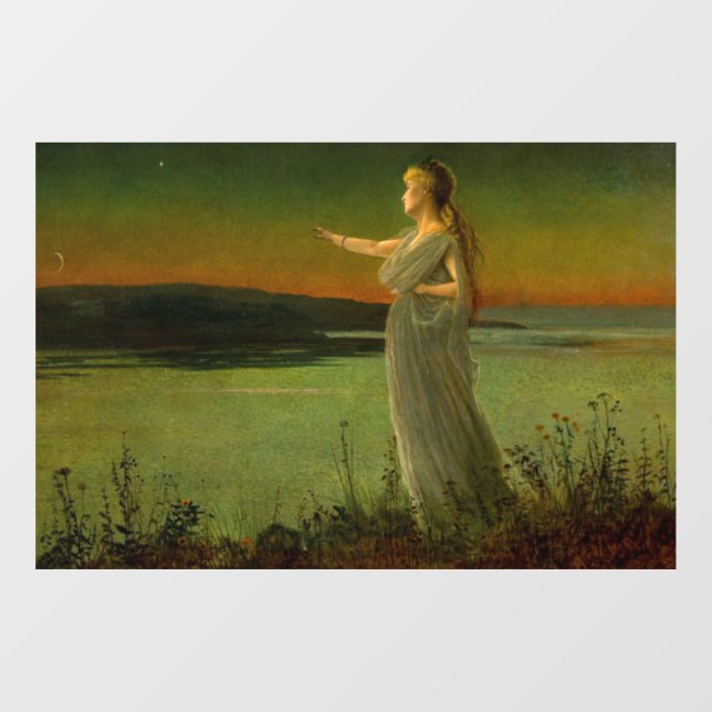 Ariadne at Naxos John Atkinson Grimshaw  Window Cling (Sheet)