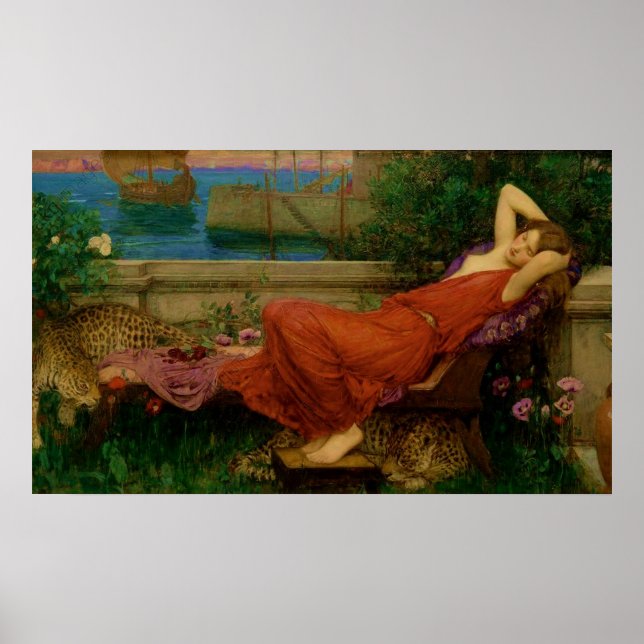 Ariadne by John William Waterhouse Poster (Front)