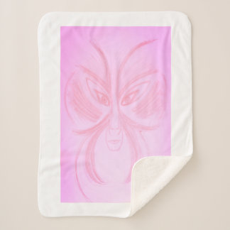 Ariadne Galactic Portrait Art Sherpa Blanket