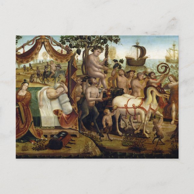 Ariadne in Naxos, from the Story of Theseus (oil o Postcard (Front)