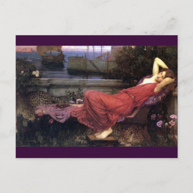 Ariadne Reclining on a Couch Postcard (Front)