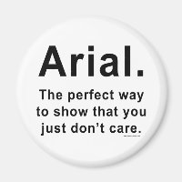 Arial Font Humour Mug