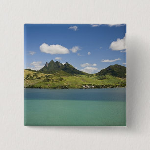 Arial view of Lion Mountain, South East 15 Cm Square Badge