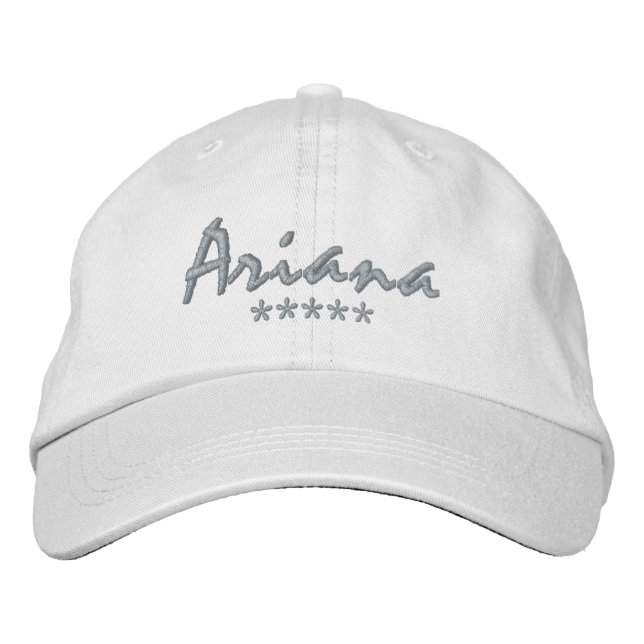 Ariana Name Embroidered Hat (Front)