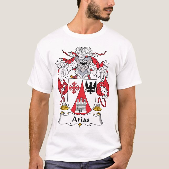 Arias Family Crest T-Shirt (Front)