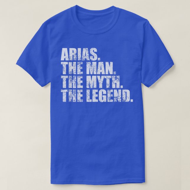 AriasArias Family name Arias last Name Arias Surna T-Shirt (Design Front)