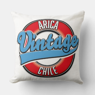 Arica chile vintage logo cushion