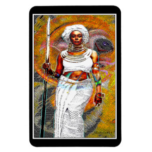Arican Warrior  Magnet