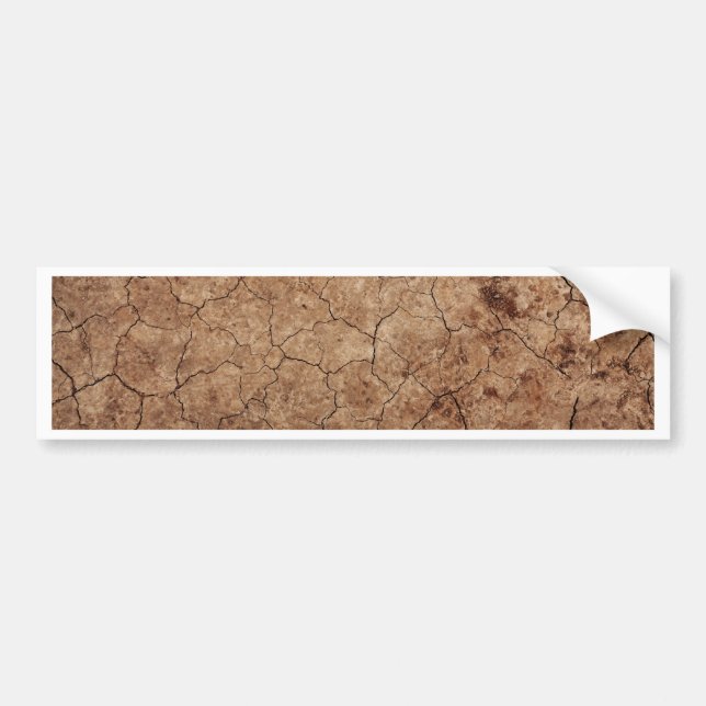 Arid Dry Cracked Earth Bumper Sticker (Front)
