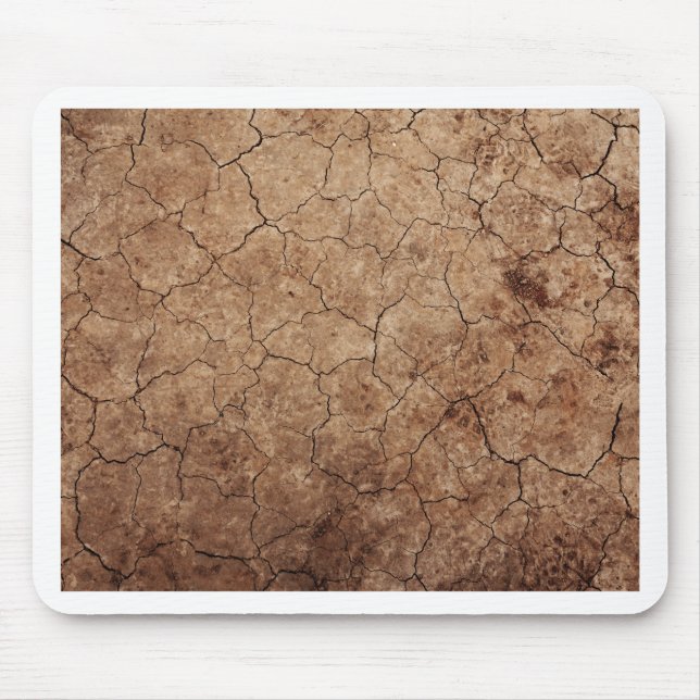 Arid Dry Cracked Earth Mouse Mat (Front)