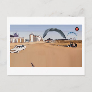 Arid Town Artistic Picture Postcard