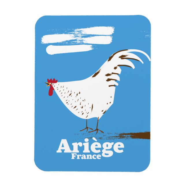Ariège France travel poster. Magnet (Vertical)