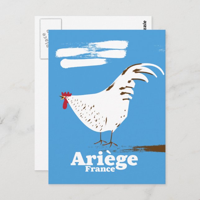 Ariège France travel poster. Postcard (Front/Back)