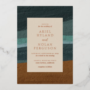 Ariel Abstract Coastal 2 Modern Wedding