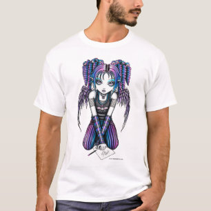Ariel Cute Emo Drawing Fairy Kids Top