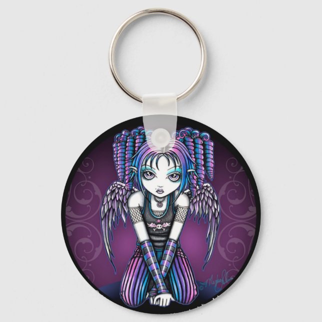 Ariel Emo Angel Keychain (Front)