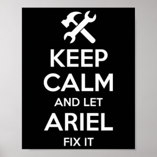 Ariel Fix Quote Funny Birthday Personalized Name G Poster