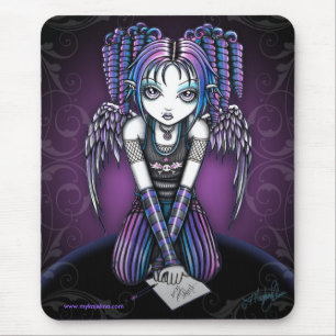 Ariel Gothic Knealing Angel Mouse Mat